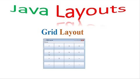 Java Layouts 03 - Grid Layout