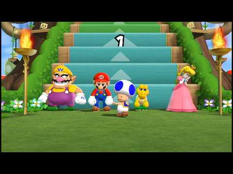 Mario Party 9 - Step it up - Wario vs Mario vs Koopa Troopa vs Peach