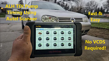 How To Set VW ALH TDI Pump Timing Using Autel Scanner