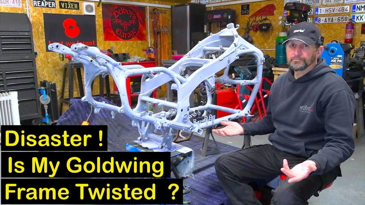 Заброшенный Goldwing, День 37: Катастрофа... Неужели вся рама моего мотоцикла погнута?