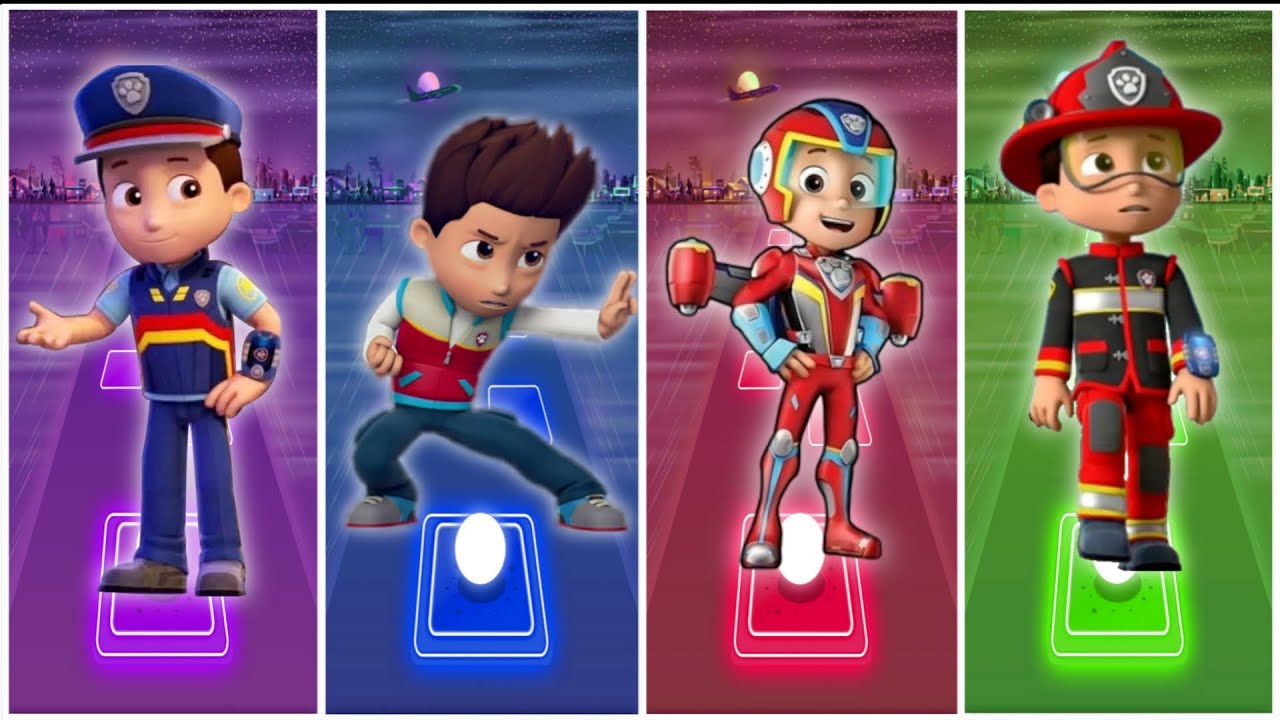 Paw patrol Ryder in Tiles Hop EDM rush X coffin dance 