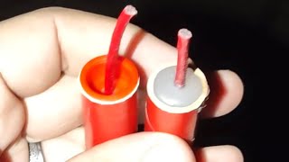 Two different homemade M-80s, Hot glue end plugs vs plastic end plugs