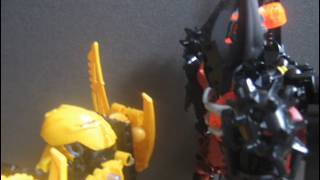 Bionicle MOC's: Mata Nui and Makuta Teridax (disassembled)