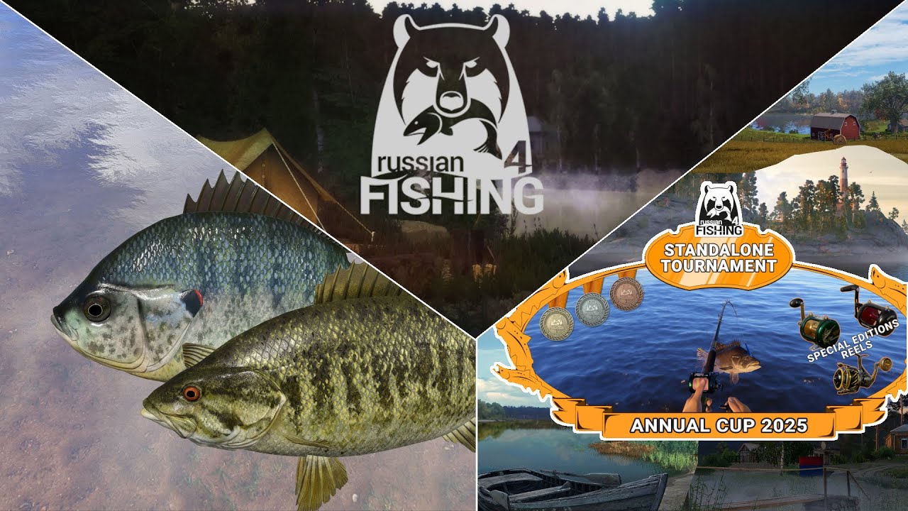 Der Rf4 Jahres-Cup 2025 - Rotohr-Sonnenbarsch & Schwarzbarsch - Spots | Russian Fishing 4