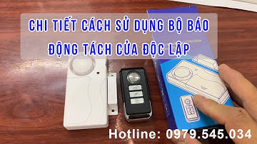 Cảm Biến Tách Cửa Độc Lập Có Chuông Báo Động Chống Trộm