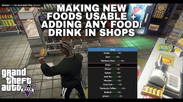 How To Make Alcohol / Drinks / Food Usable In GTA 5 RP (FiveM) | Adding Foods To Shops In GTA 5