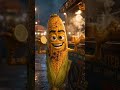 “आग में जलकर स्वाद आता है 🌽” “Roasted Corn Ki Kahani ”talking Corn | Street Food Animation#shorts