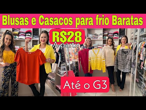 FORNECEDOR DE BLUSAS E CASACOS DE FRIO BARATOS EM GOIÂNIA - COM GRADE  COMPLETA ATÉ O TAM G3 - R$23 - YouTube