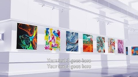 Create a Modern Art Gallery Video to Display your Photos or Clips - MakeWebVideo.com
