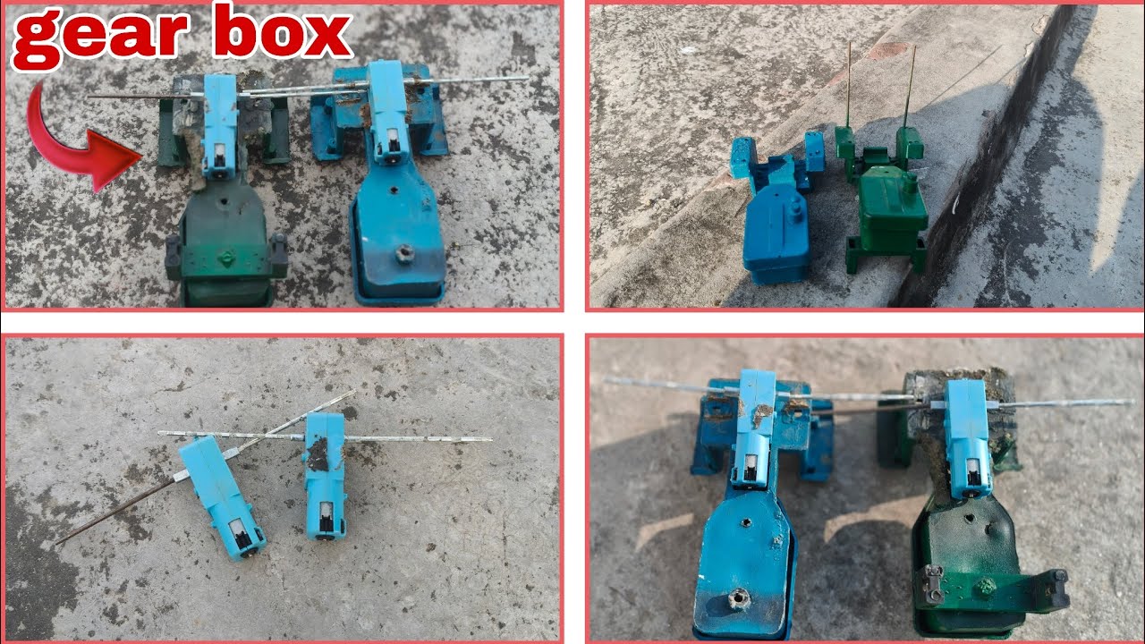 How to make rc tractor with gear motor 🤩