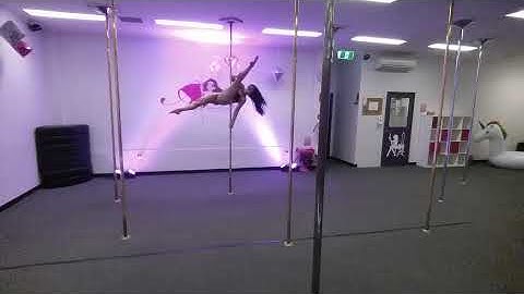 Forearm trap splits and trap split dive pole combo