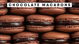 Crisp Shells, Fudgy Centres: Chocolate French Macarons