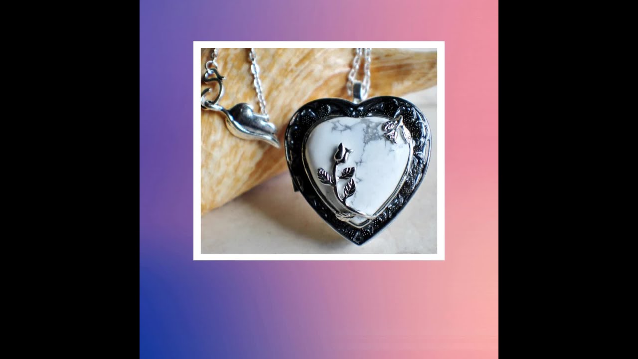 Music box locket with silver and bronze heart. – Char's Favorite Things