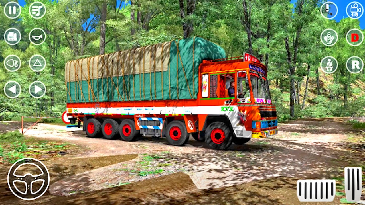 Indian Truck Cargo Driving Simulator 2021_ Offroad Truck Drive_ Android Gameplay #5