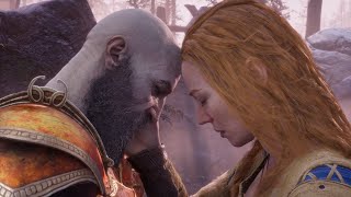 God of War Ragnarok - All Kratos and Faye Scenes - Full Love Story
