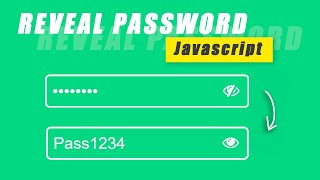 Show and Hide Password using Javascript