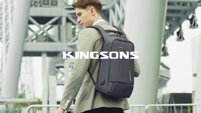 Kingsons Minimalist Anti theft USB Backpack 