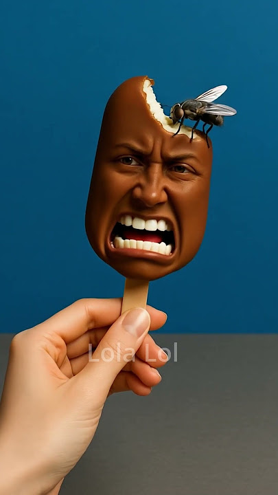 Mouth vs Fly: Ice Cream Extraction! 🍦🪰💋 #fly #icecream