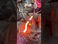 Mr. Roy in action, straightening hot steel #craftsmanship #blacksmith #handmade #steelwork #anvil