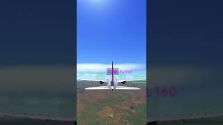 Travelling from Chicago to Los Angeles #rfs #aeroplane #airplane #game #shorts