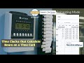 Time clocks that calculate hours printed on time card  calculating time clocks