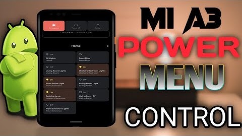 power menu controls | mi a3 | android 11 update | cat control option | full information|
