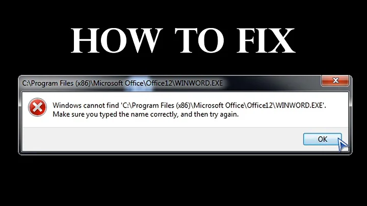 How to Fix windows cannot find make sure you typed the name correctly and then try again