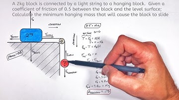 Will they Move? | Two Blocks Connected by a String (With Friction) | Half Atwood Machine