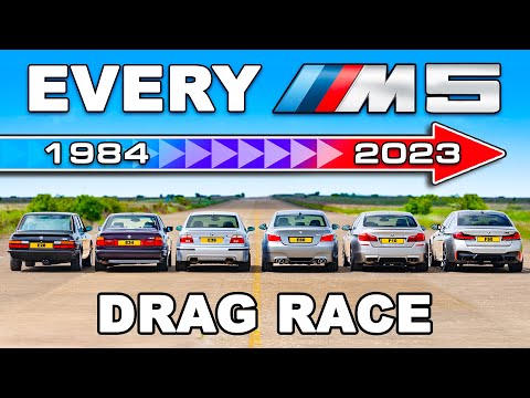 BMW M5 Generations DRAG RACE