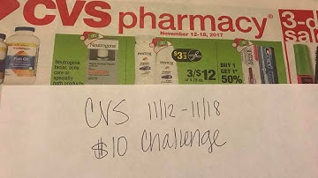 CVS $10 Challenge 11/12/17 Soooo EASY! 5 minute Deal.