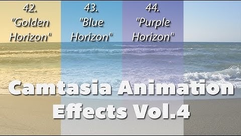 Camtasia Animation Effects Vol. 4 Vignettes, Frames & Colorization