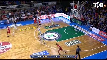 Thomas De Thaey (Okapi Aalstar) dunks vs Liege