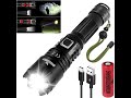 Shadowhawk torcia led professionale ricaricabile 12000 lumen xhp702  ip67 impermeabile flashlight