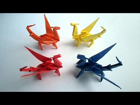 оригами дракон, как сделать из бумаги оригами дракон // Origami Dragon