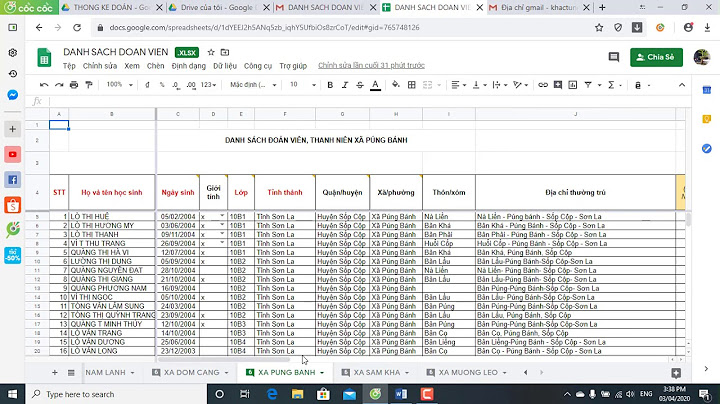 Hướng dẫn cập nhật trực tuyến excel trên google driver