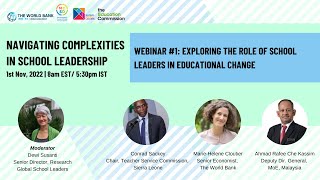 Panel #1: Role of School Leaders in Educational Change