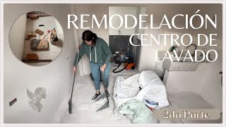 REMODELACIÓN AREA DE LAVADO  MEJORA CENTRO DE LAVADO ✨ #motivation #remodelacion #laundryroom #asmr
