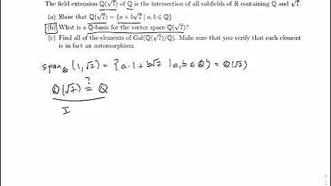 Fields: A Basis for a Quadratic Field Extension