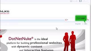 How to login to DotNetNuke