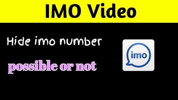 How to Hide MY IMO Number # Hide IMO Number Posible Or Not # Trending Tech Zone