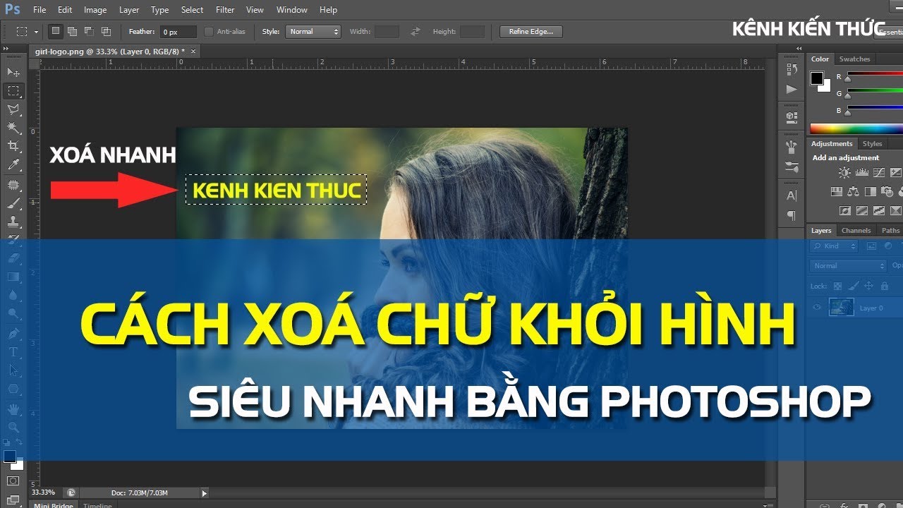 Bạn đang băn khoăn về việc xóa chữ trên ảnh một cách đơn giản và nhanh chóng? Đừng lo lắng vì Photoshop đã cung cấp cho bạn một công cụ mạnh mẽ để giải quyết vấn đề này. Với chỉ vài cú nhấp chuột, chữ trên ảnh sẽ biến mất một cách nhanh chóng và không để lại bất kỳ dấu vết nào. Nhanh tay truy cập vào hình ảnh liên quan để tìm hiểu thêm về tính năng này.