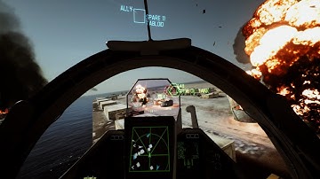 Ace Combat 7 Skies Unknown Mission 8 Pipeline Destruction Virtual Reality (VR) Gameplay