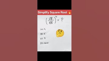 Simplify Square Root in Seconds! 🤯 | Square Root Trick for Students #shorts #maths #squareroot