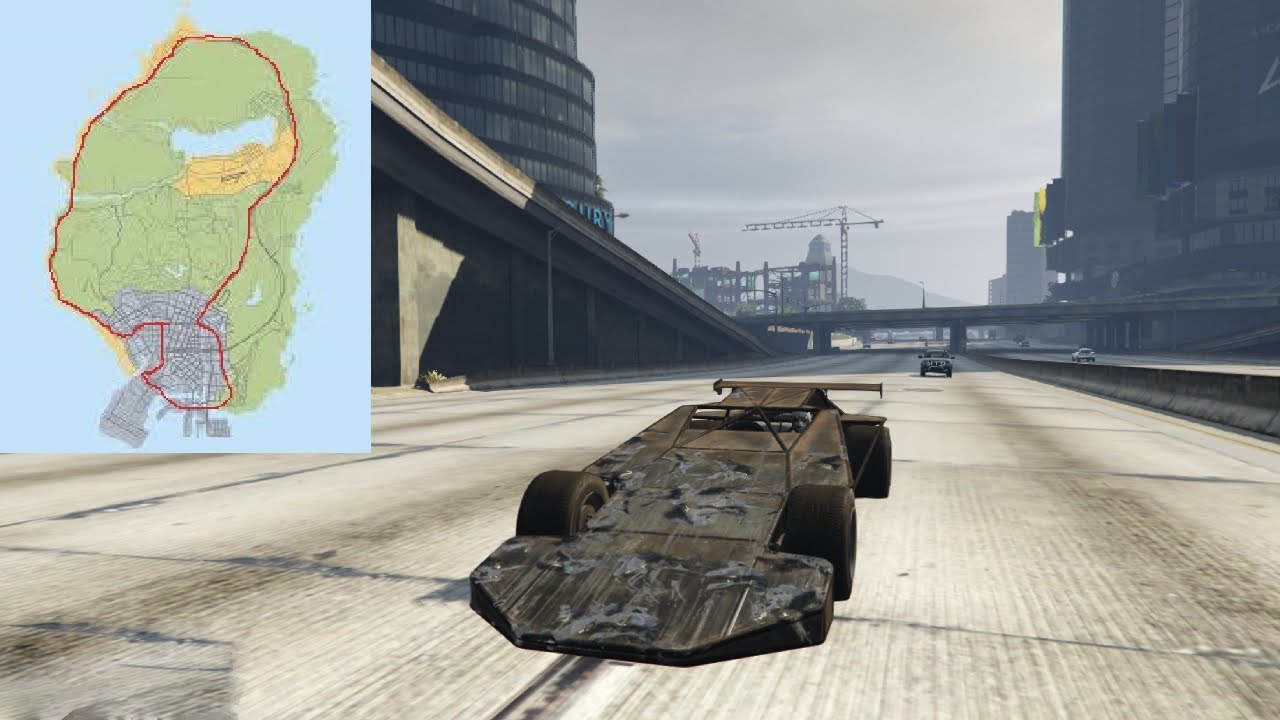 Rotate around the GTA 5 map using Ramp Buggy car