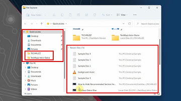 How to Hide Recent Files From Quick Access Section in Windows 11/10