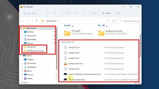 how to hide recent files from quick access section in windows 11/10