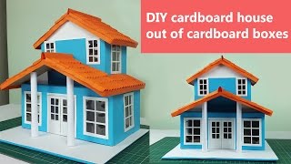 How to make a cardboard house using cardboard boxes? In this video we will make this great looking house out of cardboard boxes