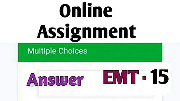 NSOU BDP EMT 15 Online assignment answer