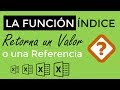 La función ÍNDICE retorna un Valor o una Referencia de celda