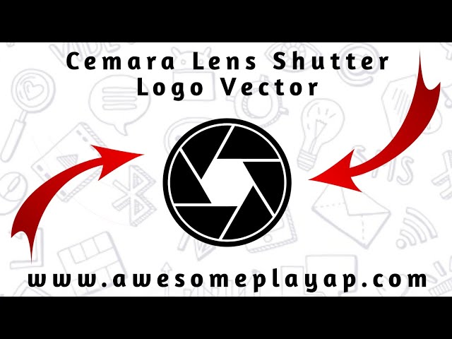 camera shutter logo vector